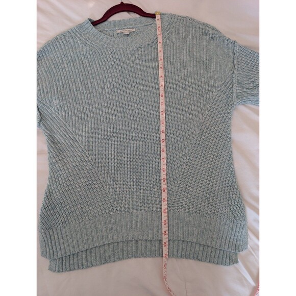 American Eagle Light Blue Crewneck Raglan Sleeve Knit Sweater Women's Size XS - Picture 9 of 11